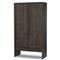 Harriet Rustic Lodge Dark Brown Oak Cabinet