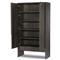 Harriet Rustic Lodge Dark Brown Oak Cabinet