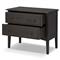 Adelaide Rustic Lodge Smoked Black Oak Nightstand