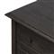 Adelaide Rustic Lodge Smoked Black Oak Nightstand