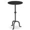 Leyla French Country Black Cast Iron Drink Side Table