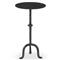 Leyla French Country Black Cast Iron Drink Side Table