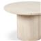Orkins Modern Classic Cream Marble Round Outdoor Dining Table - 48&quot;