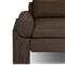 Sandari Modern Classic Brown Upholstered Teak Outdoor Chair
