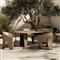 Paris Rustic Lodge Brown Teak Outdoor Oval Dining Table - 94&quot;