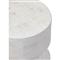 Ellory Modern Cassic Off White Concrete Round Outdoor Drink Table