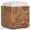 Thorn Coastal Beach Brown Teak Root Outdoor Stool
