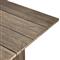 Jonathan Rustic Lodge Grey Teak Outdoor Dining Table - 110&quot;