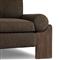 Sandari Modern Classic Brown Upholstered Teak Outdoor Sofa - 104.25&quot;