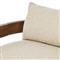 Aviel Rustic Lodge Beige Upholstered Teak Outdoor Sofa - 96&quot;