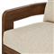 Aviel Rustic Lodge Beige Upholstered Teak Outdoor Sofa - 96&quot;