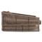 Porter Coastal Brown Upholstered Bronze Aluminum Woven Rope Outdoor Daybed