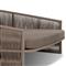 Porter Coastal Brown Upholstered Bronze Aluminum Woven Rope Outdoor Daybed