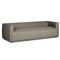 Leo Modern Classic Grey Tufted Outdoor Sofa - 97&quot;