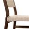 Hirom Rustic Lodge Woven Brown Teak Wood Outdoor Dining Chair