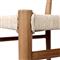 Mable Coastal Beach Off White Wicker Teak Outdoor Counter Stool