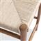 Mable Coastal Beach Off White Wicker Teak Outdoor Counter Stool