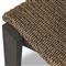 Ursula Coastal Beach Brown Woven Hyacinth Outdoor Dining Chair