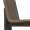 Ursula Coastal Beach Brown Woven Hyacinth Outdoor Dining Chair