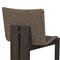 Ursula Coastal Beach Brown Woven Hyacinth Outdoor Dining Chair