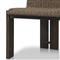 Ursula Coastal Beach Brown Woven Hyacinth Outdoor Dining Chair