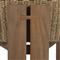 Ursula Coastal Beach Beige Woven Hyacinth Outdoor Dining Chair