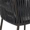 Porter Coastal Beach White Upholstered Bronze Aluminum Outdoor Counter Stool