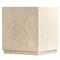 Orkins Modern Classic Cream Marble Square Block Outdoor End Table