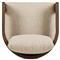 Aviel Rustic Lodge Beige Upholstered Teak Outdoor Dining Arm Chair