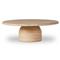 Emilia Modern Classic Sand Beige Concrete Round Outdoor Coffee Table
