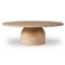 Emilia Modern Classic Sand Beige Concrete Round Outdoor Coffee Table