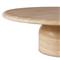 Emilia Modern Classic Sand Beige Concrete Round Outdoor Coffee Table