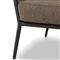 Porter Coastal Brown Upholstered Bronze Aluminum Outdoor Lounge Chair