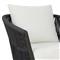 Porter Coastal White Upholstered Grey Aluminum Outdoor Lounge Chair