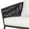 Porter Coastal White Upholstered Grey Aluminum Outdoor Lounge Chair