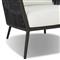 Porter Coastal White Upholstered Grey Aluminum Outdoor Lounge Chair