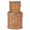 Myrtle Coastal Beach Dark Brown Rattan Decorative Box - Set of 2