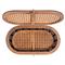 Myrtle Coastal Beach Dark Brown Rattan Decorative Box - Set of 2
