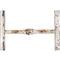 Astro French Country Distressed White Wood Ladder Wall Shelf