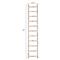 Astro French Country Distressed White Wood Ladder Wall Shelf