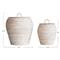 Hilda Coastal Beach Whitewash Rattan Hamper - Set of 2