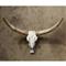 Henri Rustic Lodge White Resin Steer Wall Decor