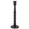 Carmen French Country Black Pine Wood Taper Candle Holder - Set of 3