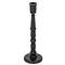 Carmen French Country Black Pine Wood Taper Candle Holder - Set of 3