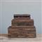 Waverly Rustic Lodge Brown Wood Vintage Decorative Box - Set of 3