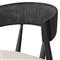 Tanner Updated Traditional Cream Performance Black Oak Dining Chair
