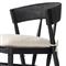 Tanner Updated Traditional Cream Performance Black Oak Dining Chair