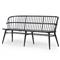 Elora Updated Traditional Black Wood Windsor Bench