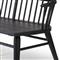Elora Updated Traditional Black Wood Windsor Bench