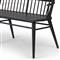 Elora Updated Traditional Black Wood Windsor Bench